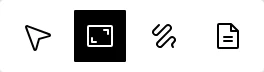 The Frame tool is active in the bottom toolbar