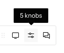 The player control bar
